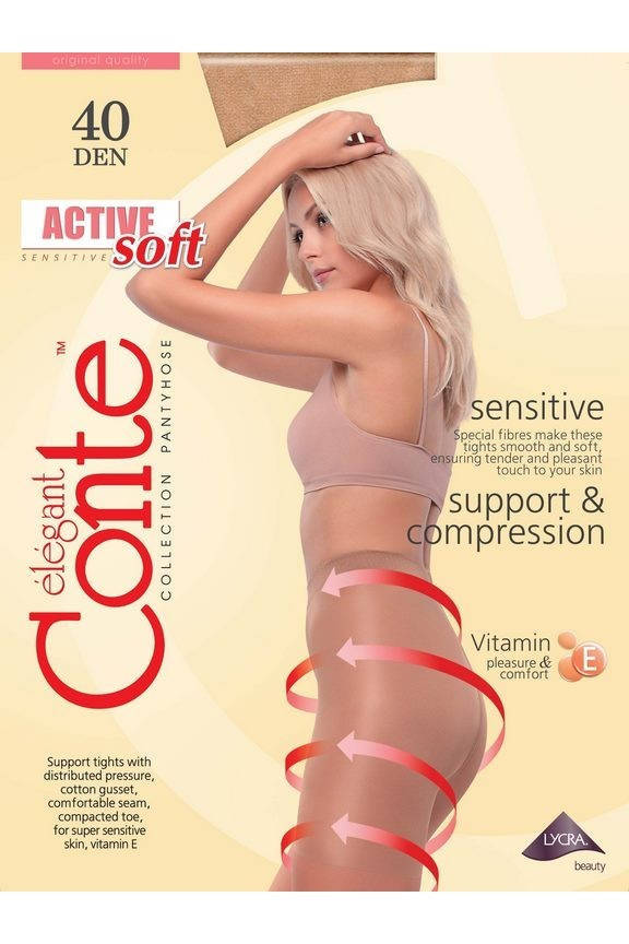 

Колготки женские Conte Active soft 40 Den, , natural