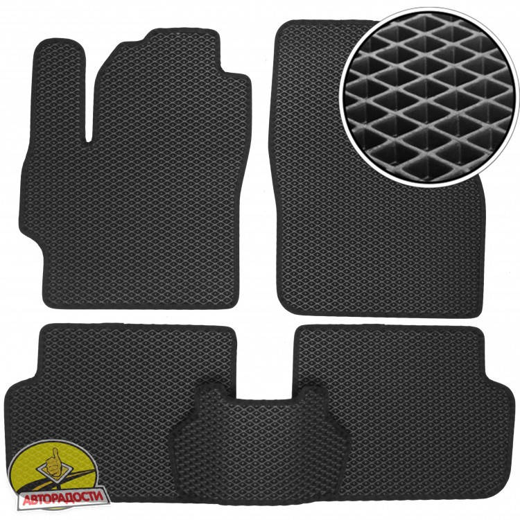 

Коврики в салон для Mazda 3 '04-09, EVA-полимерные, черные (Kinetic), Черный