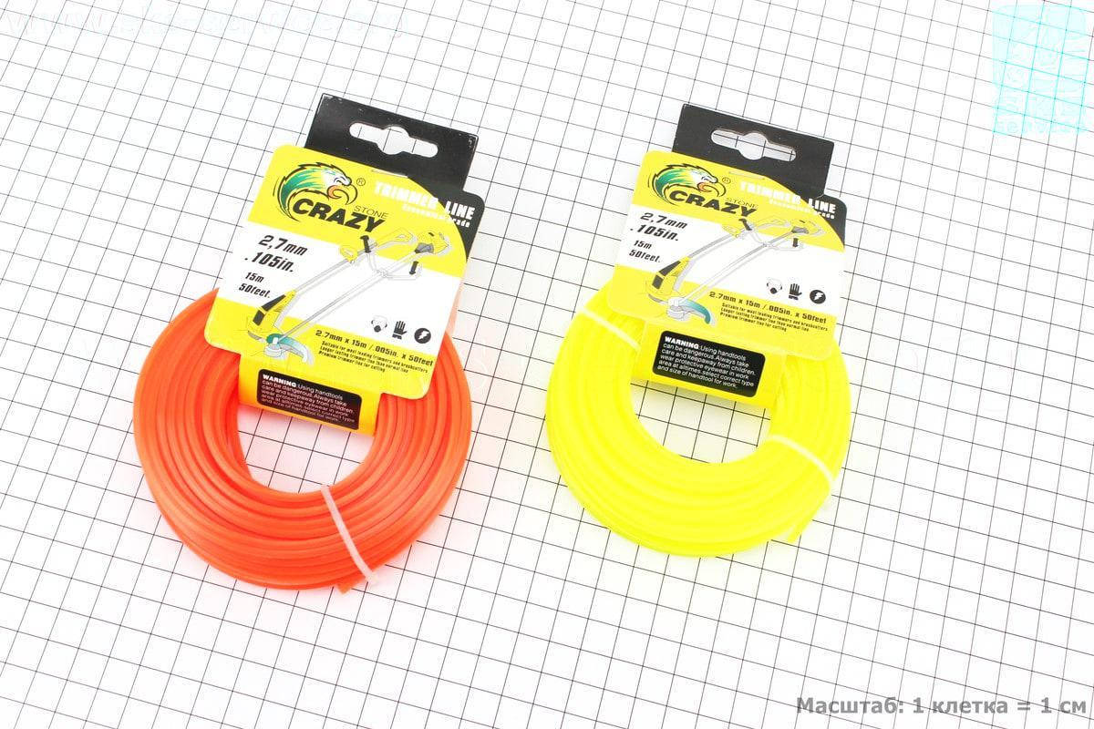 

Леска d=2,7mm, 15м "квадрат" (разные цвета) (202650)