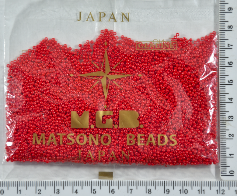 

Бисер №11/0 "MATSUNO"-Япония(50гр) №Х14 св.красн уп=1шт