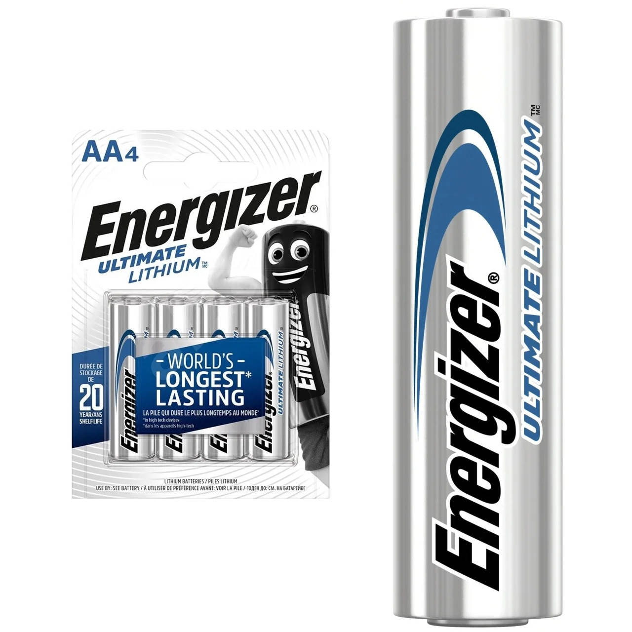 

Батарейки Energizer Ultimate Lithium AA/LR6 (4шт)