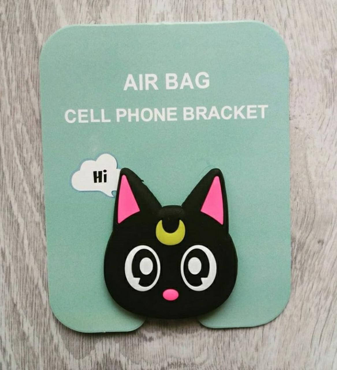 

Попсокет для телефона Кошка, Черный