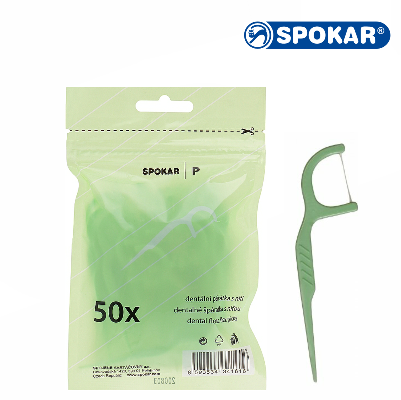 

Флосс-зубочистки Spokar 50 шт