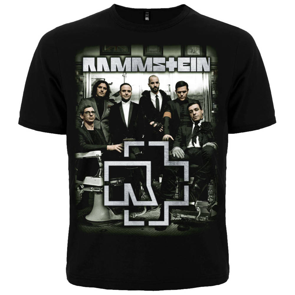 

Футболка Rammstein (photo band with logo), Размер M