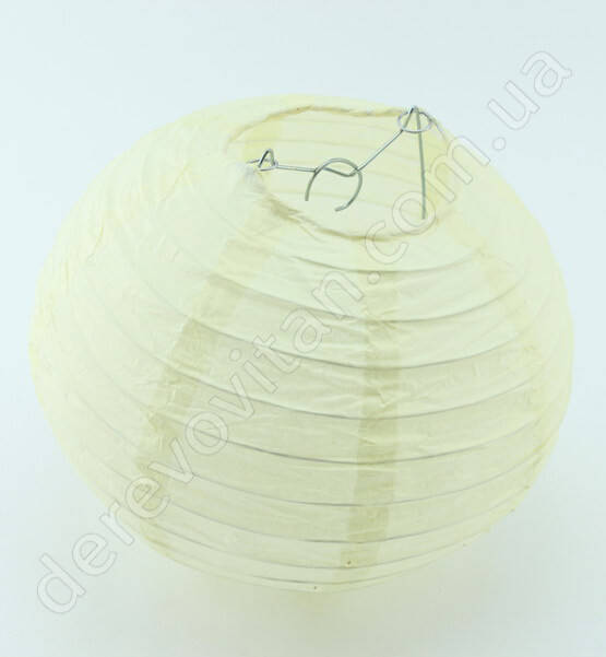 

Бумажный подвесной фонарик, кремовый, 35 см