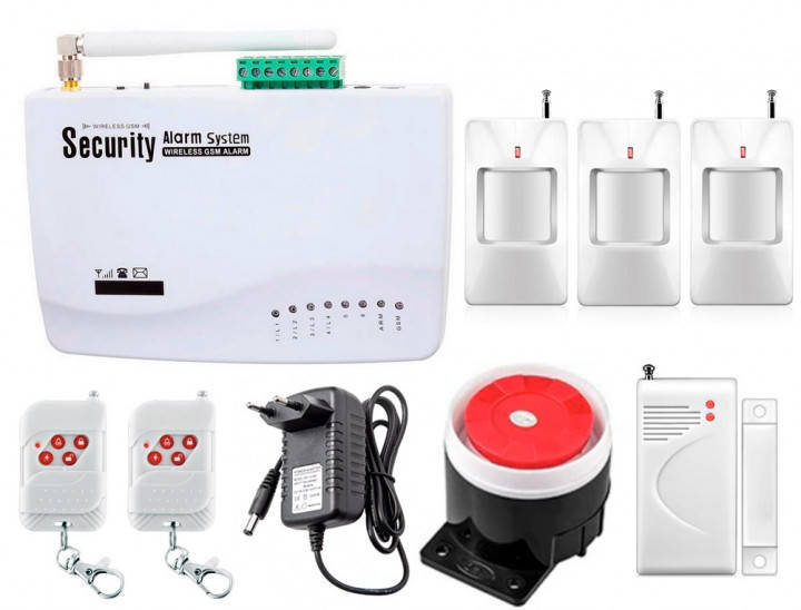 

Беспроводная GSM сигнализация для дома, дачи, гаража комплект Kerui alarm G01 (House 3) 433мГц! Гарантия 24мес