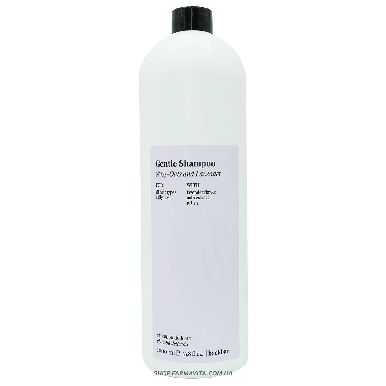 

Шампунь для всех типов волос Farmavita Back Bar Gentle Shampoo Oats and Lavender № 3 1000 мл