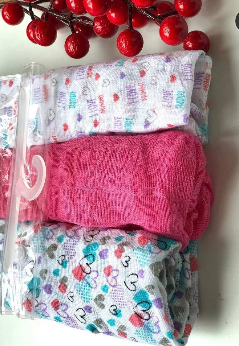 

Муслінові пелюшки BabyOno Cупер м'які 3 шт.