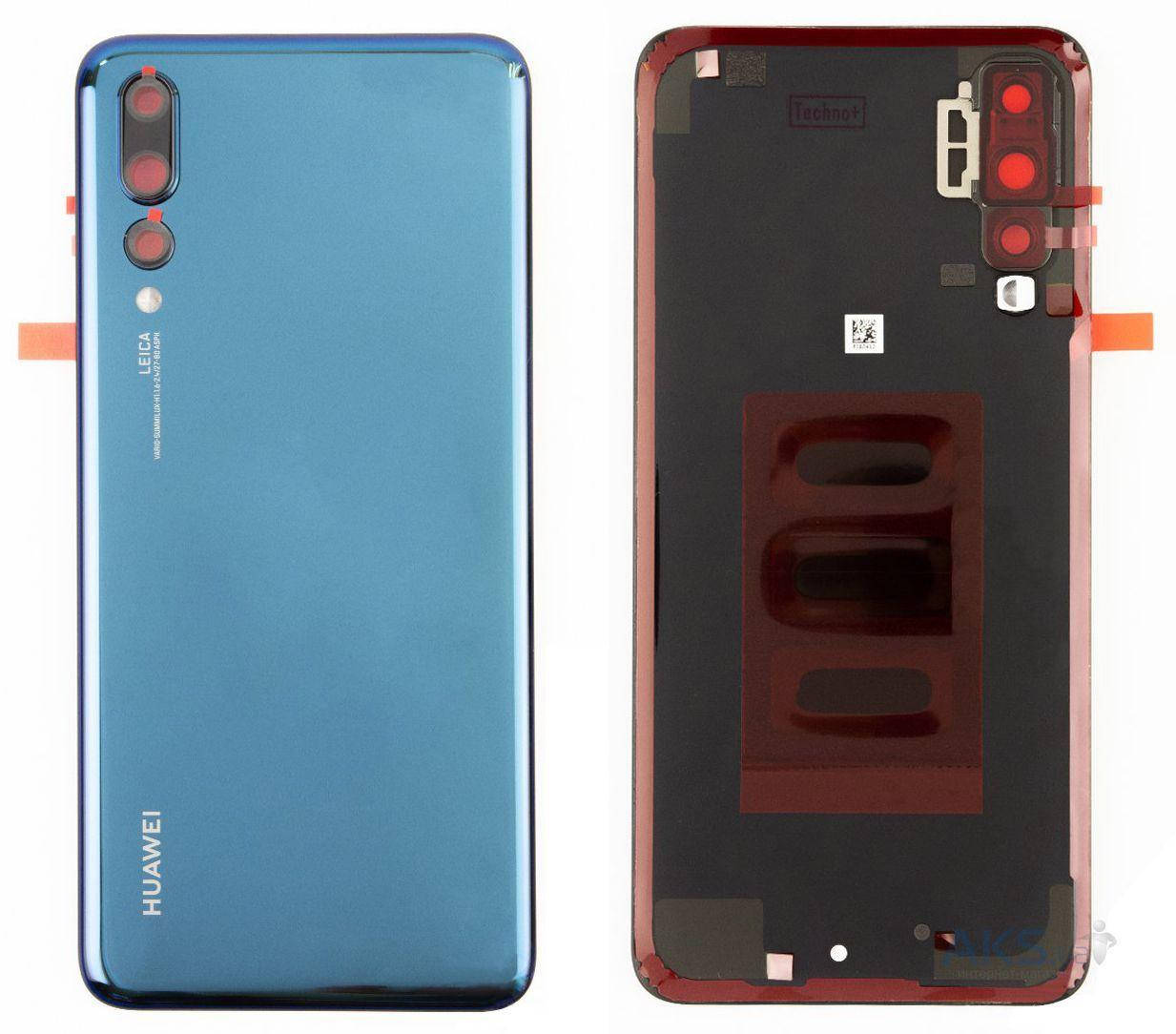 

Задняя крышка корпуса Huawei P20 Pro со стеклом камеры Blue, Синий