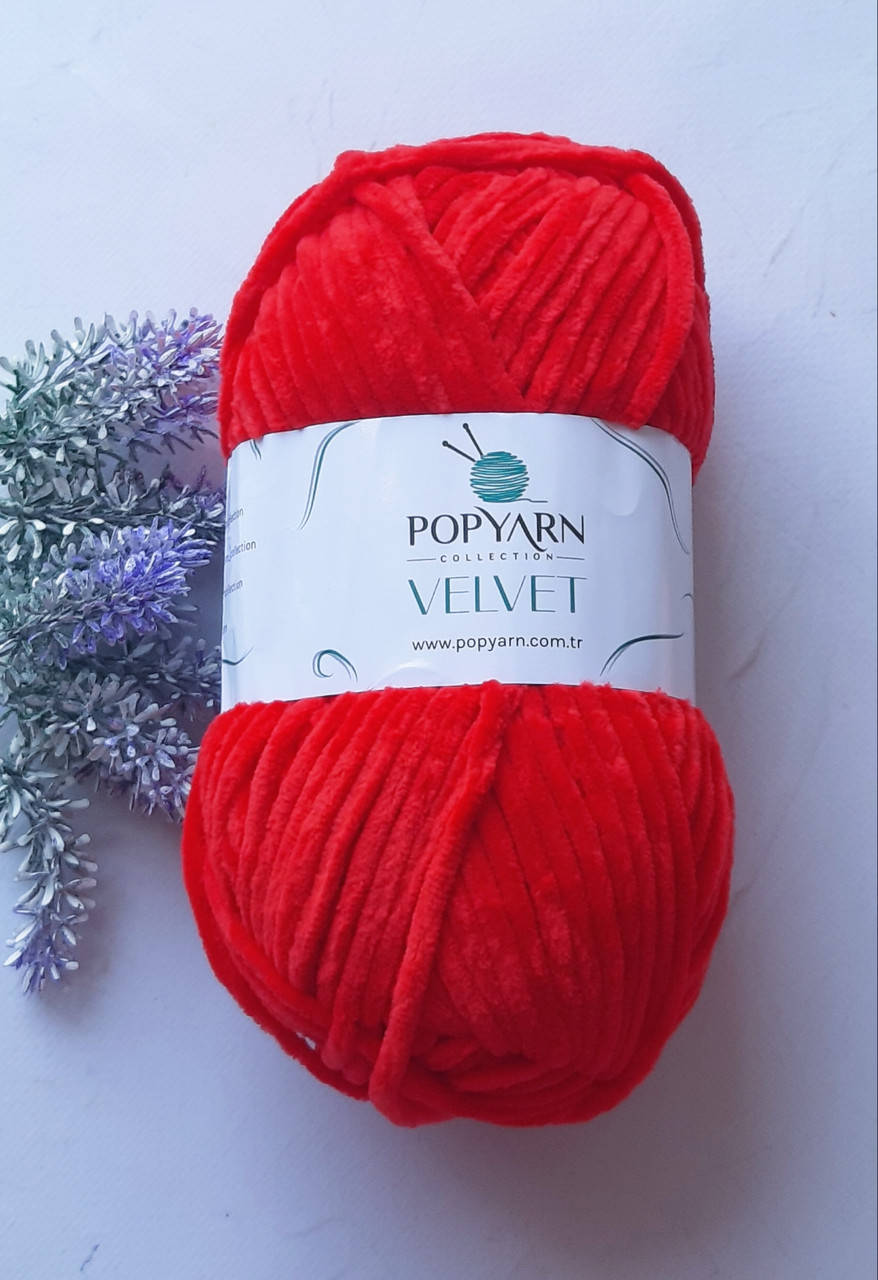 

Popyarn Velvet №006 червоний, Красный