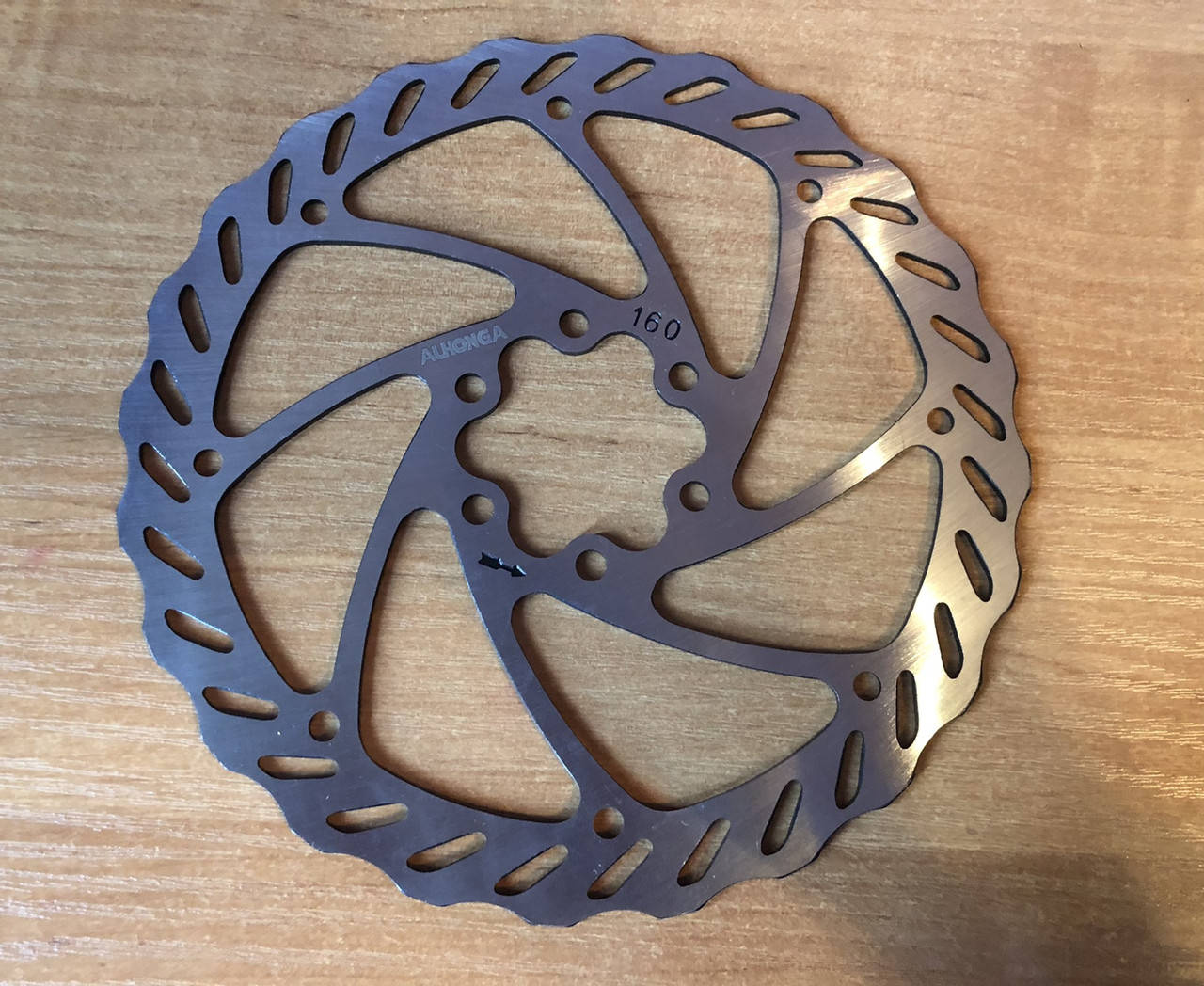 

Тормозной диск для велосипеда 160 мм Alhonga(00357)