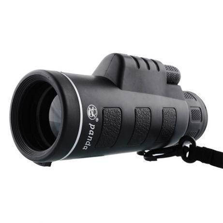 

Монокуляр Bushnell PANDA 16x52 с треногой и клипсой для смартфона / Бинокль, Черный