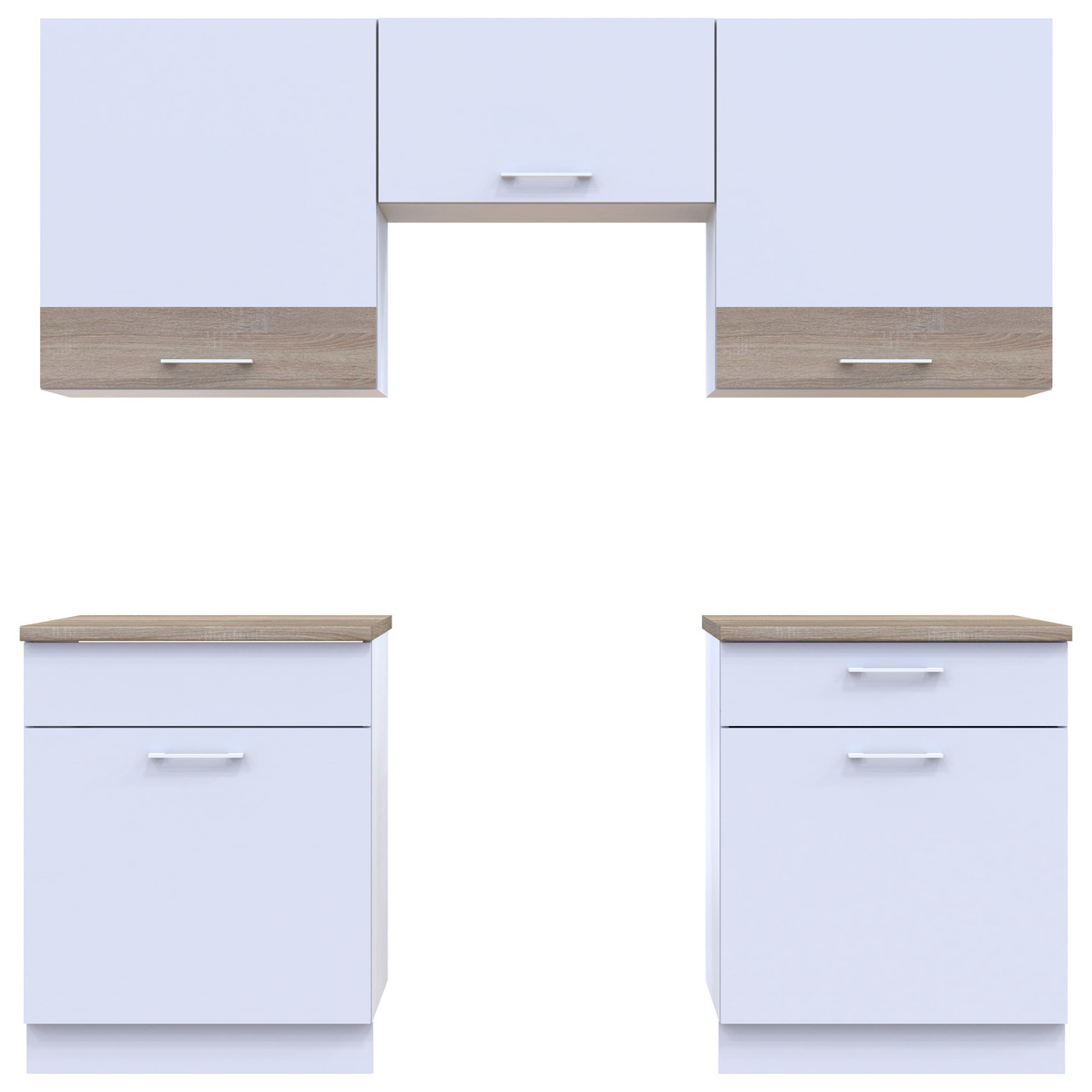 Кухня Лея Doros 1.8 м Білий/Дуб Сонома ДСП 180х60х250 (81000010) 5