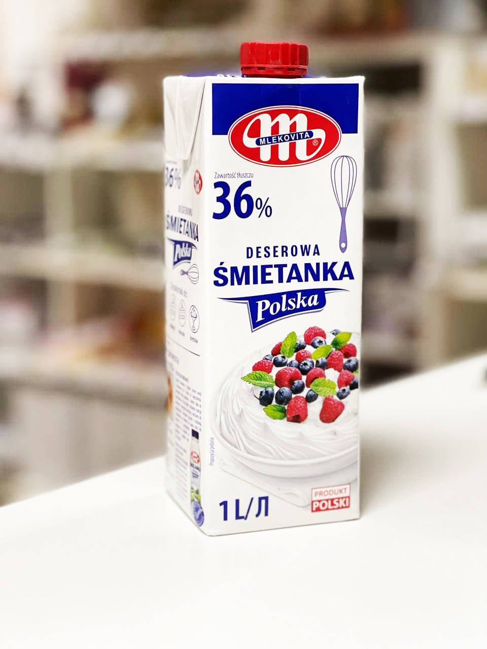 

Сливки животные (несладкие) Smetanka, 36% 1 л.