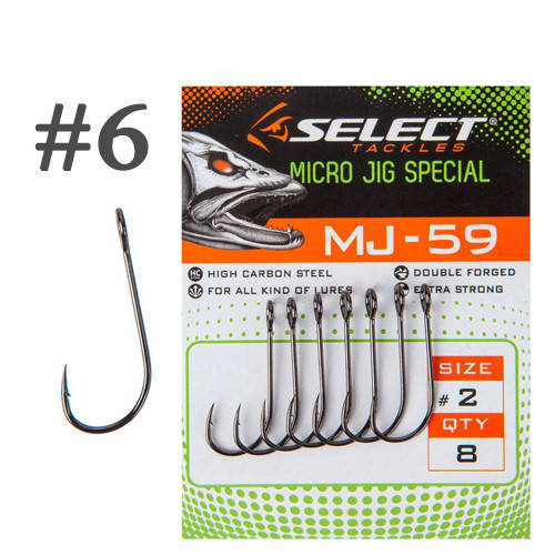 

Крючок Select MJ-59 Micro Jig Special #6 (10 шт/уп)