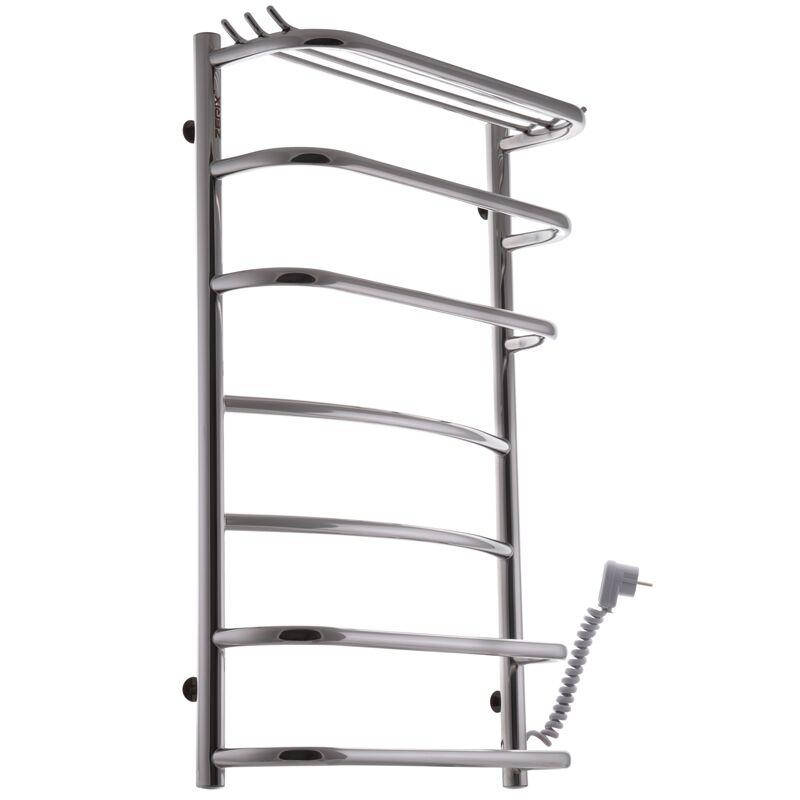 

Полотенцесушитель электрический ZERIX 500х800 нержавеющая сталь (правое подключение) с терморегулятором