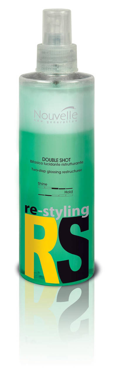 

Nouvelle Double shot двухфазное средство для блеска и восстановления волос
