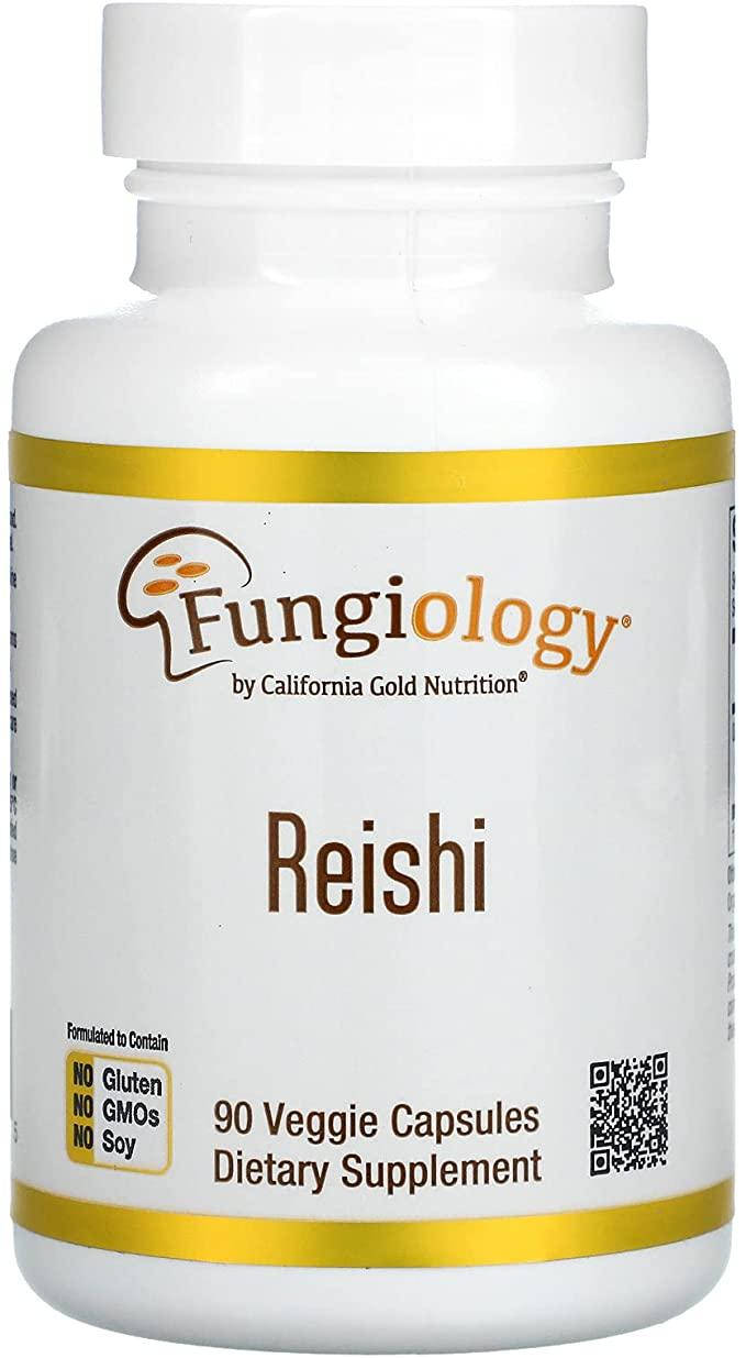 

Грибы Рейши California Gold Nutrition Fungiolody Reishi 90 капс.
