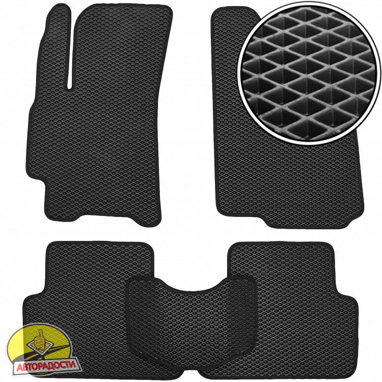 

Коврики в салон для Chevrolet Lanos / Sens '05-, EVA-полимерные, черные (Kinetic), Черный