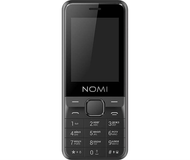 

Мобильный телефон Nomi i2402 Dual Sim Black, Черный