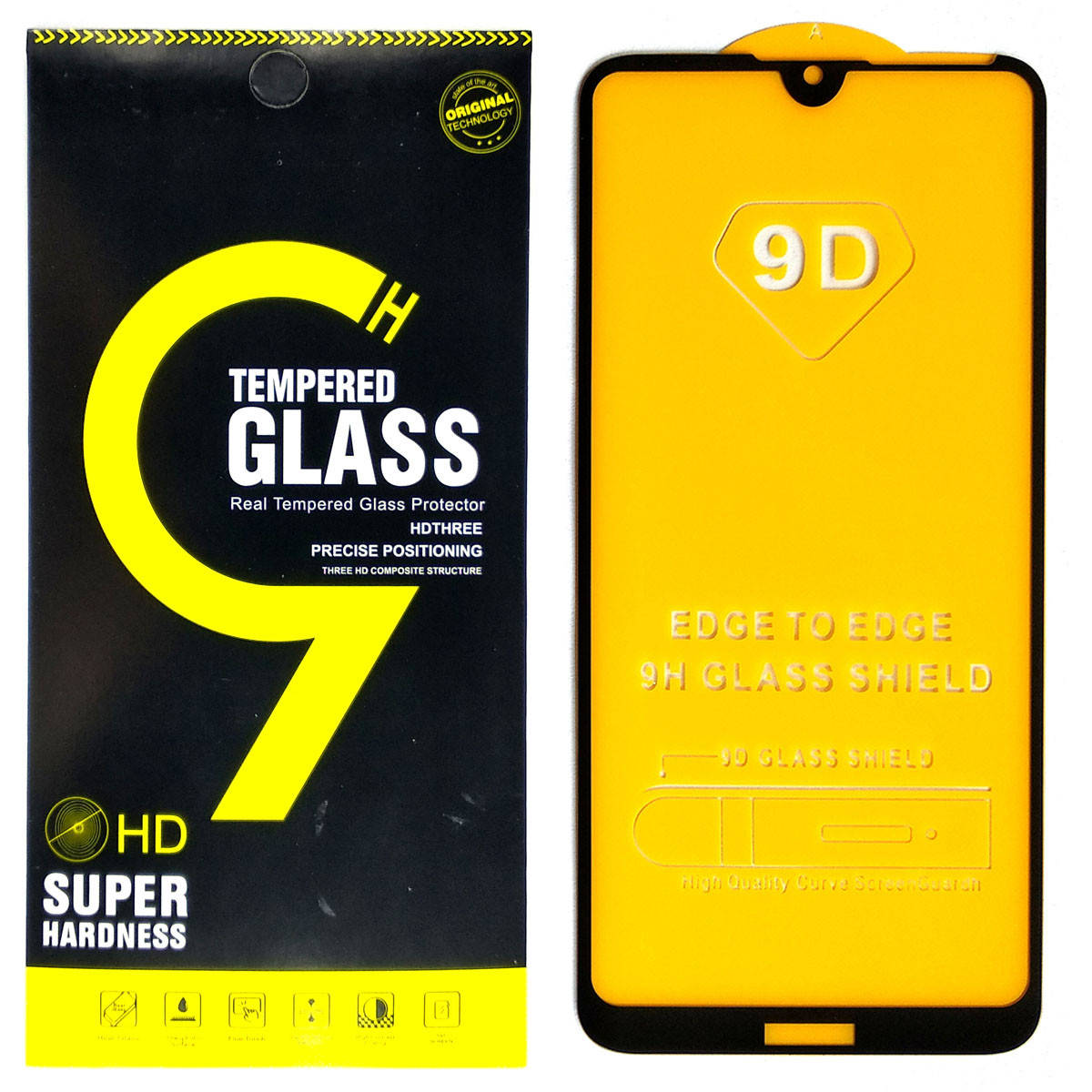 

Защитное стекло 9D для Huawei Y7 2019 / Y7 Pro 2019 (Черный)