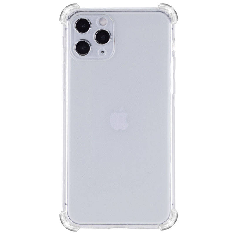 

Силиконовый противоударный прозрачный чехол для iPhone 13 Pro GETMAN (бампер)