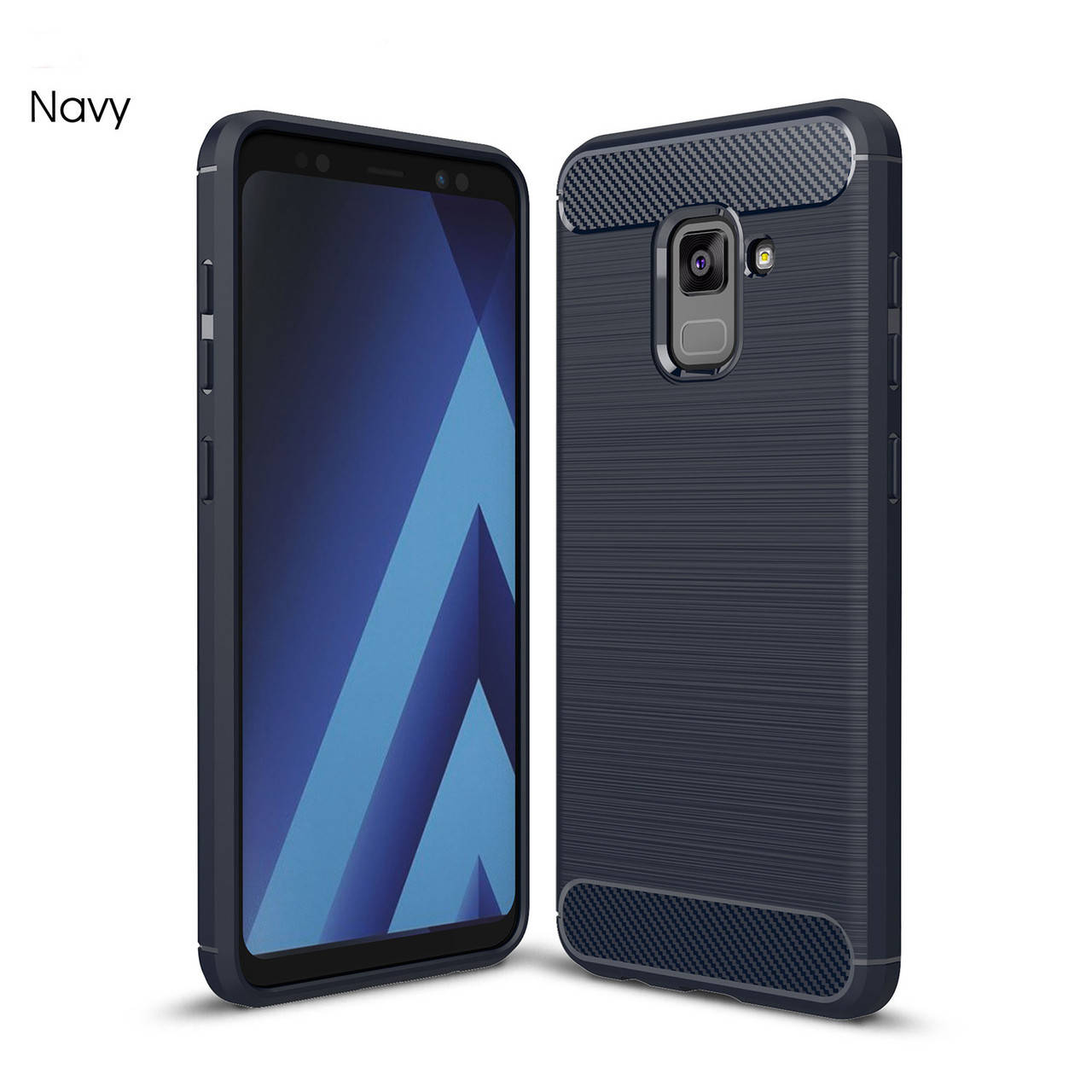 

TPU чехол накладка Urban для Samsung Galaxy A8 (2018) (4 цвета) синий