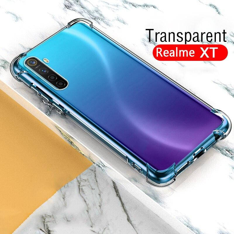 

Прозрачный противоударный чехол с усиленными углами для Realme XT