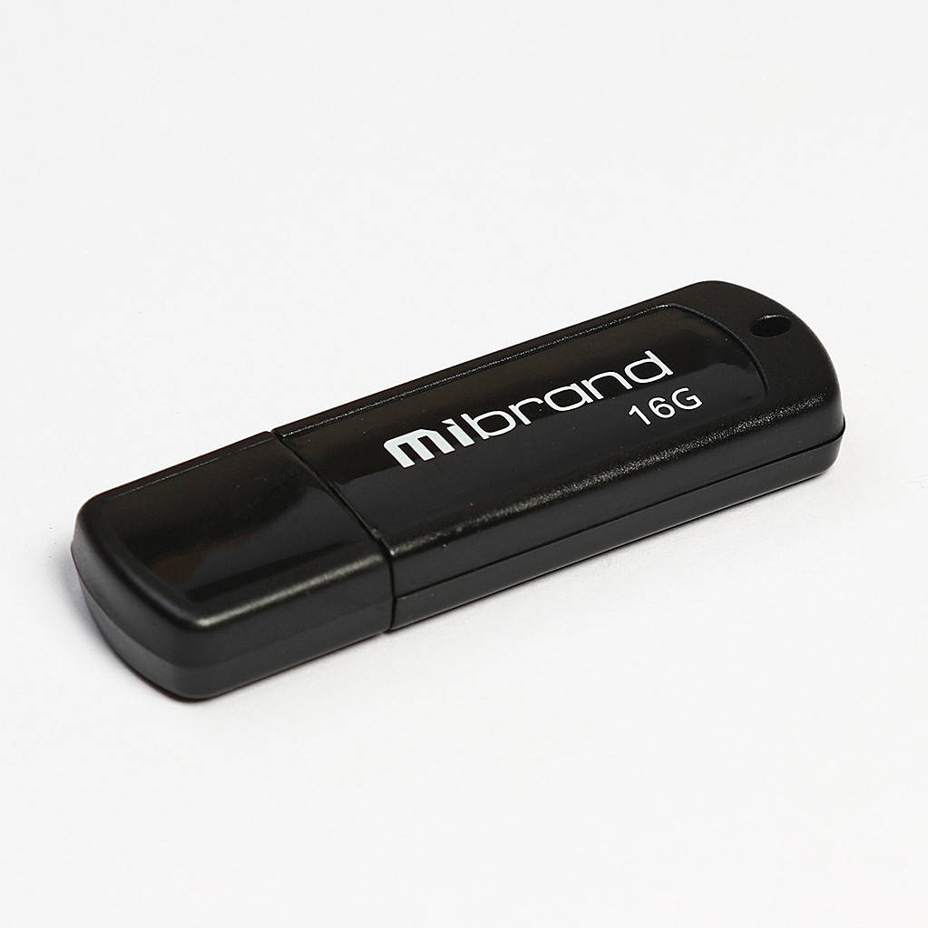 

USB Флешка на 16 Гб | Флеш-накопитель Mibrand 16GB USB2.0 Grizzly Black, Черный