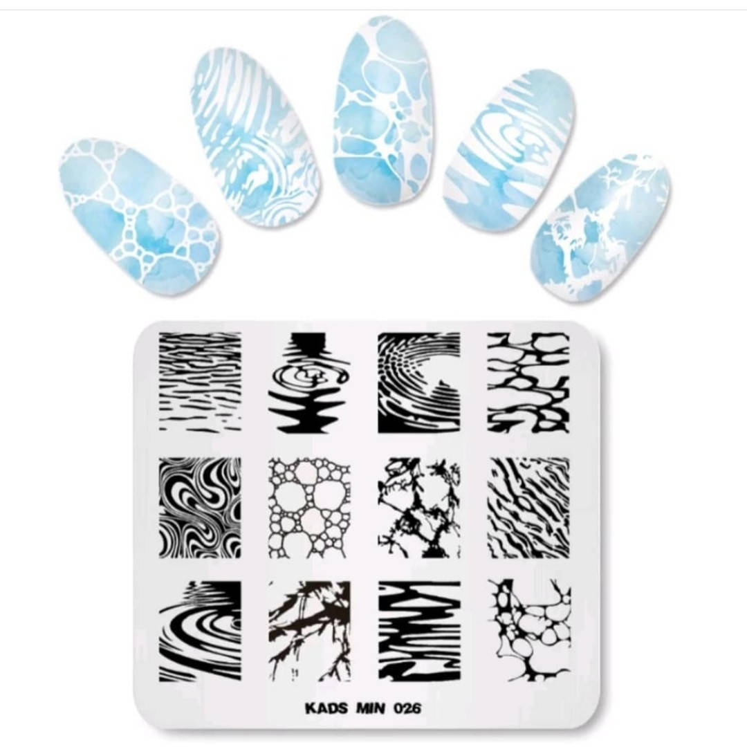 

Пластина для стемпинга Kads mini 026, Бежевый