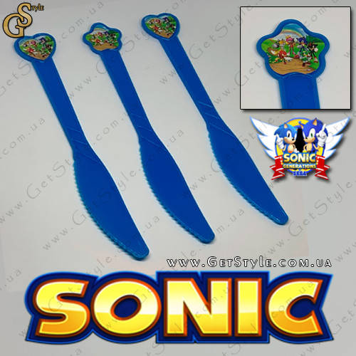 

Набор ножей Соник - "Sonic Knives" - 3 шт