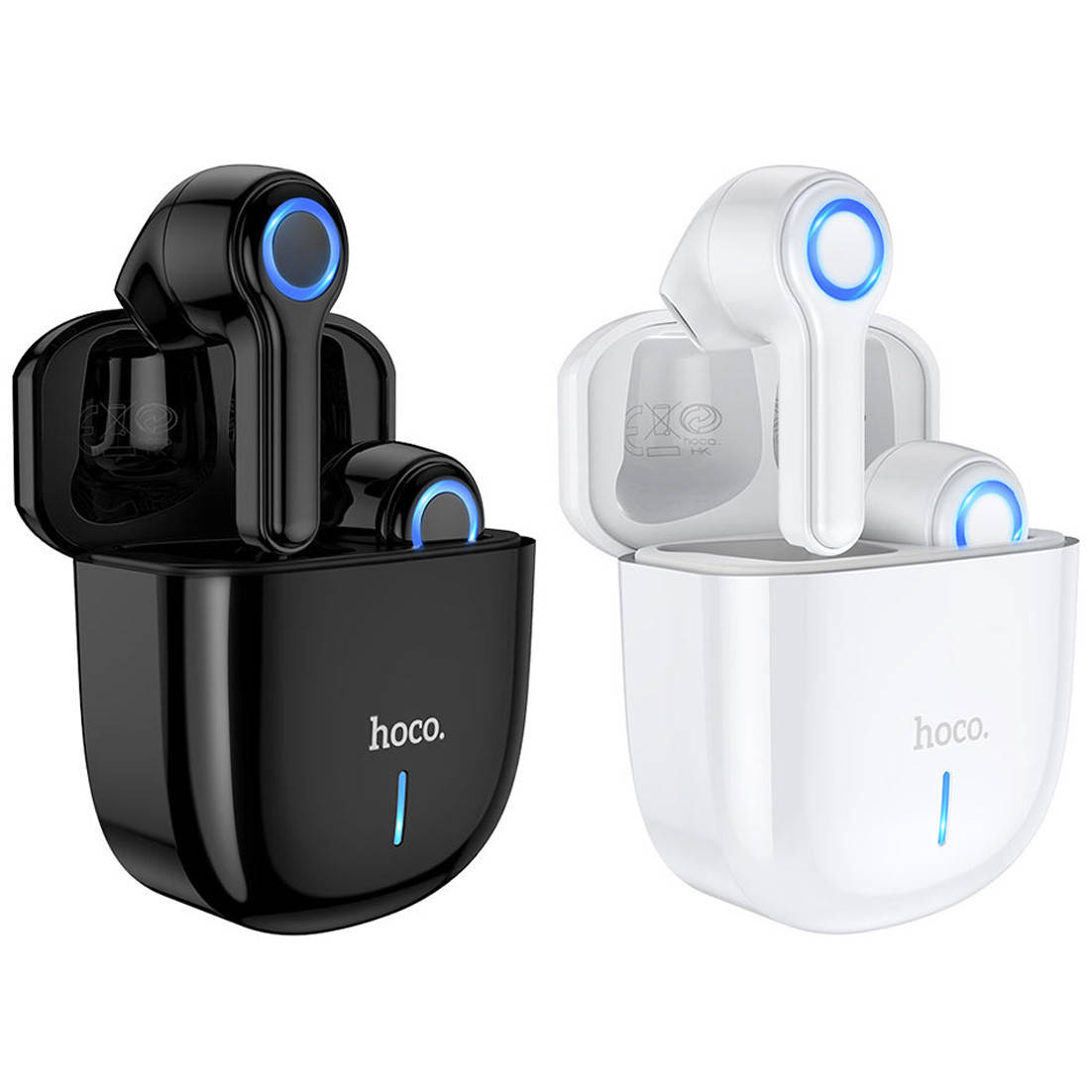 

TWS Беспроводные блютуз / Bluetooth Наушники вкладыши с шумоподавлением и микрофоном Hoco, Черный