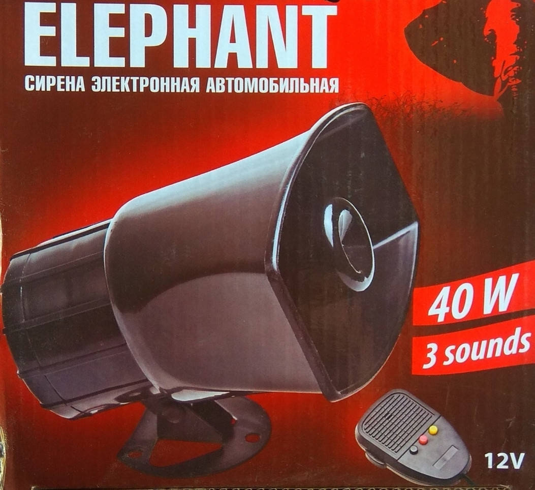 

Сигнал звуковой автомобильный СГУ Elephant CA-90103 12v