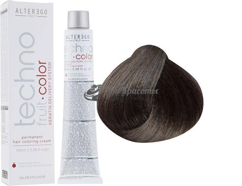 

Стойкая краска для волос 7/11 Насыщенный пепельный блондин Technofruit Alter Ego, 100 мл