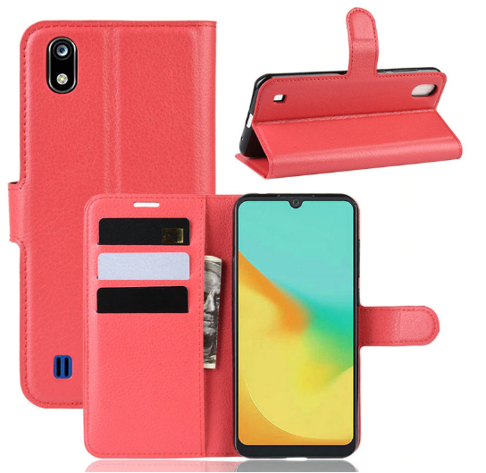 

Чехол книжка Lichee для ZTE BLADE A7 (9 цветов) красный