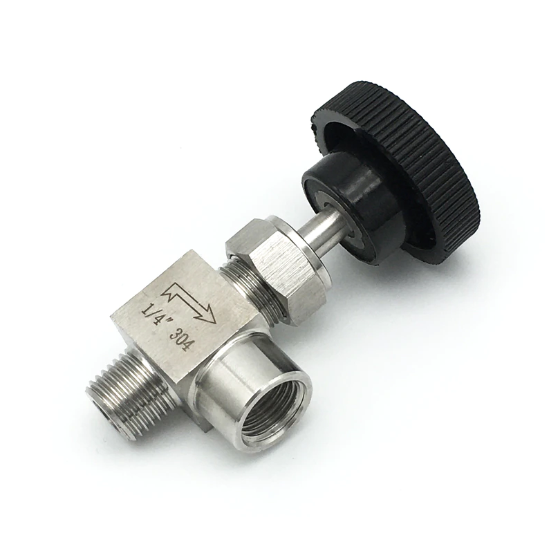 

Кран игольчатый угловой нержавеющий dn8 (1/4 дюйма) AISI 304