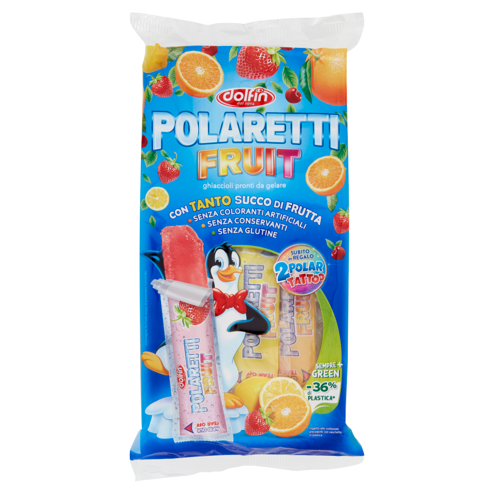 

Фруктовый лед Dolfin Polaretti Fruit Ice Pops Blue 10s 420ml