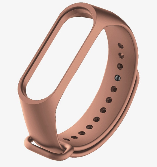 

Силиконовый ремешок на фитнес трекер Xiaomi mi band 4 / 3 Цвет Коричневый