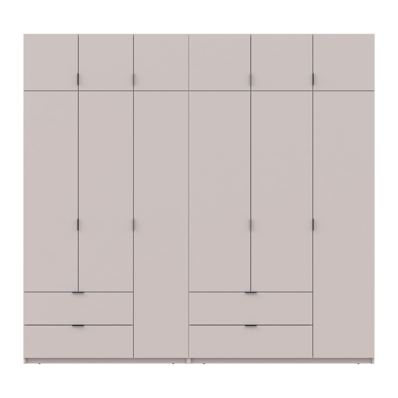 Розпашна Шафа для одягу Doros Лукас Кашемір 3+3 ДСП 255х50х240 (42005112) 4