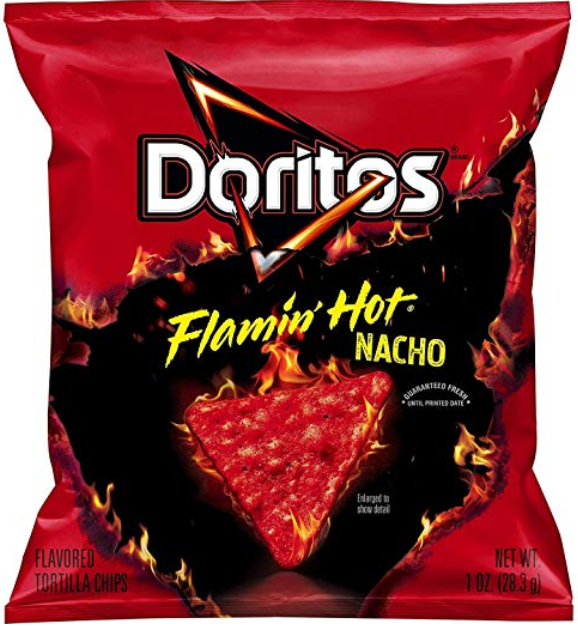 

Оригинал - Американские Огненно-острые Чипсы Doritos Flamin Hot Nacho, 28 грамм