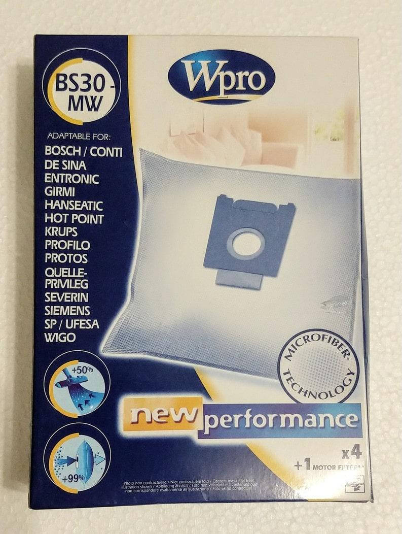 

Мешки для пылесоса Bosch одноразовые + фильтр Wpro BS30-MW, Белый