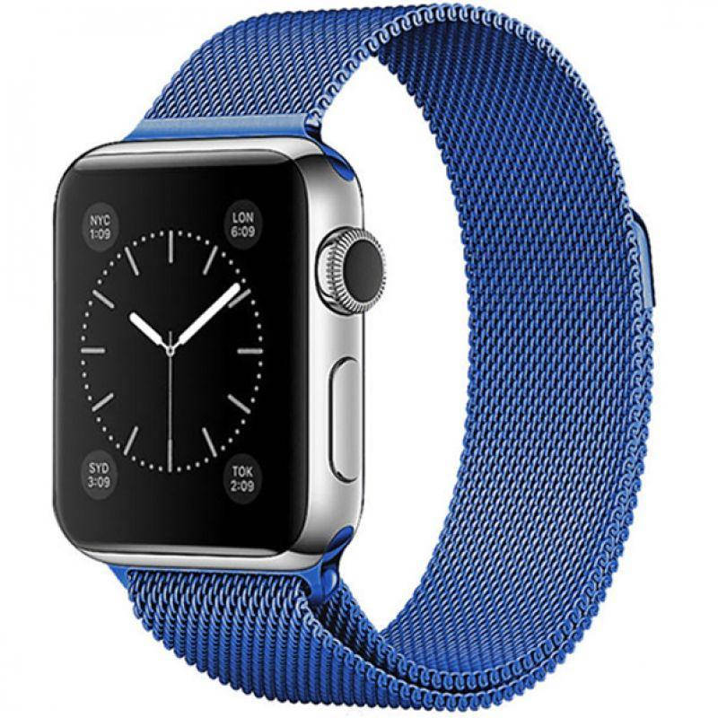 

Браслет Apple для смарт-часов Apple Watch Milanese Loop 38/40/42/44 Синий
