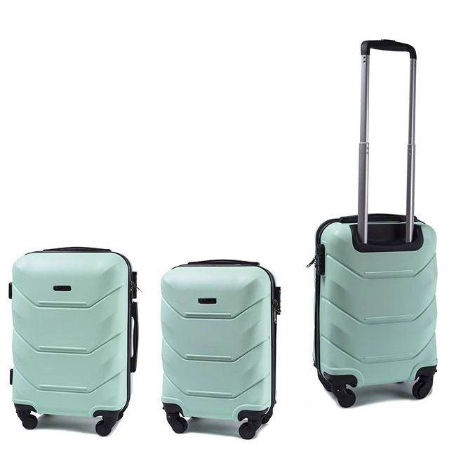 

Чемодан дорожній міні WINGS 147 РУЧНА КЛАДЬ 52х33х20см колеса знімаються Валіза сумка на 4х колесах , МЯТНИЙ