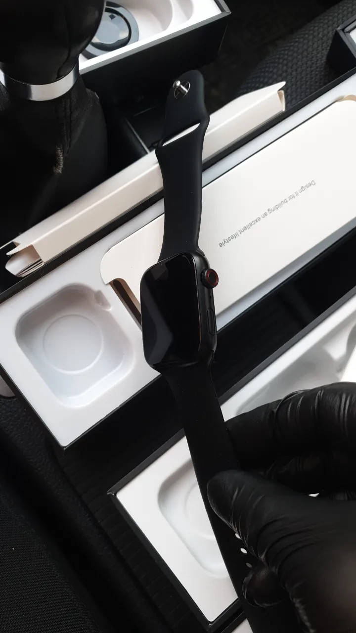 

Smart watch series 6, смарт годинник з великим екраном чорний, часи для iphone android