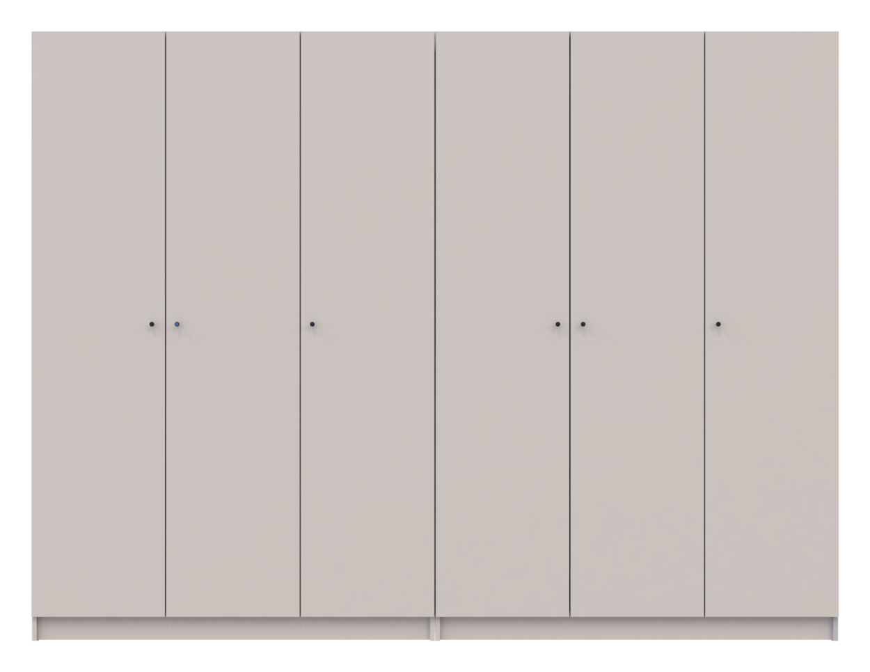 Шафа для одягу Doros Промо Кашемір 3+3 ДСП 270х48х204 (80737674)