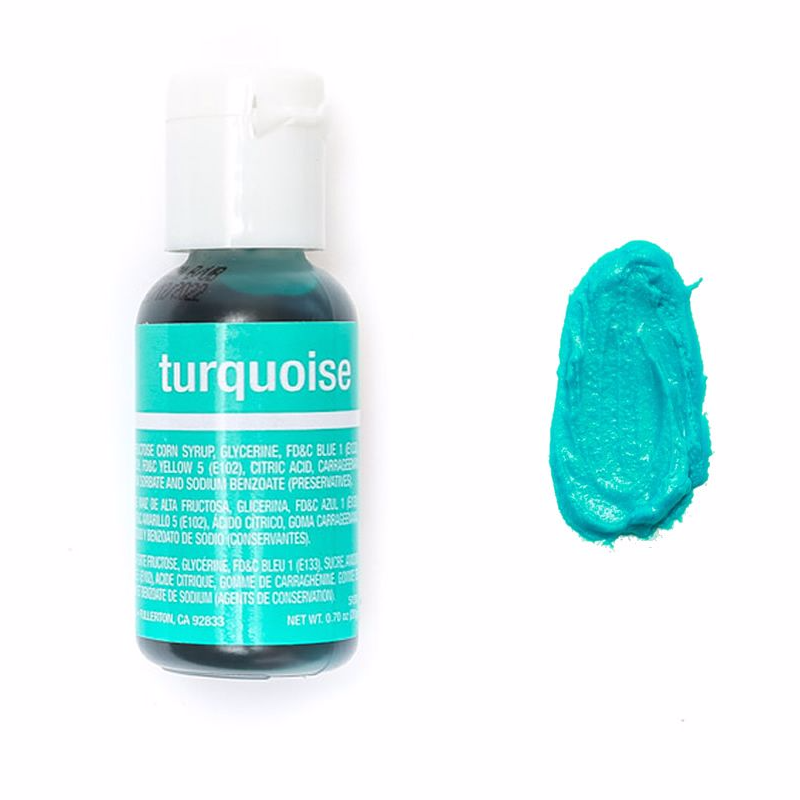

Гелевый краситель Chefmaster Бирюзовый TURQUOISE 20г