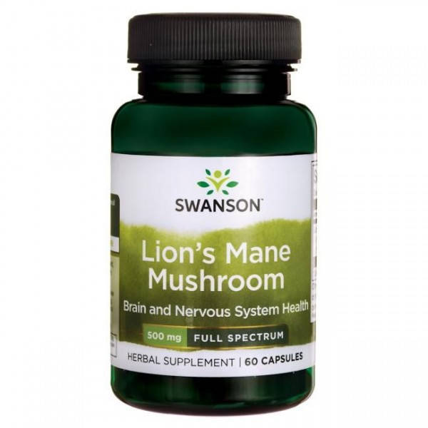 

Ежовик гребенчатый, Lion's Mane Mushroom, Swanson, 500 мг, 60 капсул (SWV-11096)
