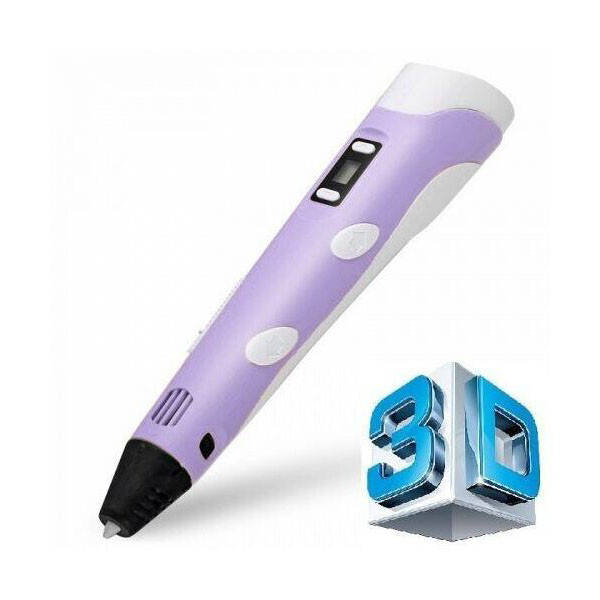 

3D ручка Smart 3D Pen 2 c LCD дисплеем. TU-207 Цвет: фиолетовый