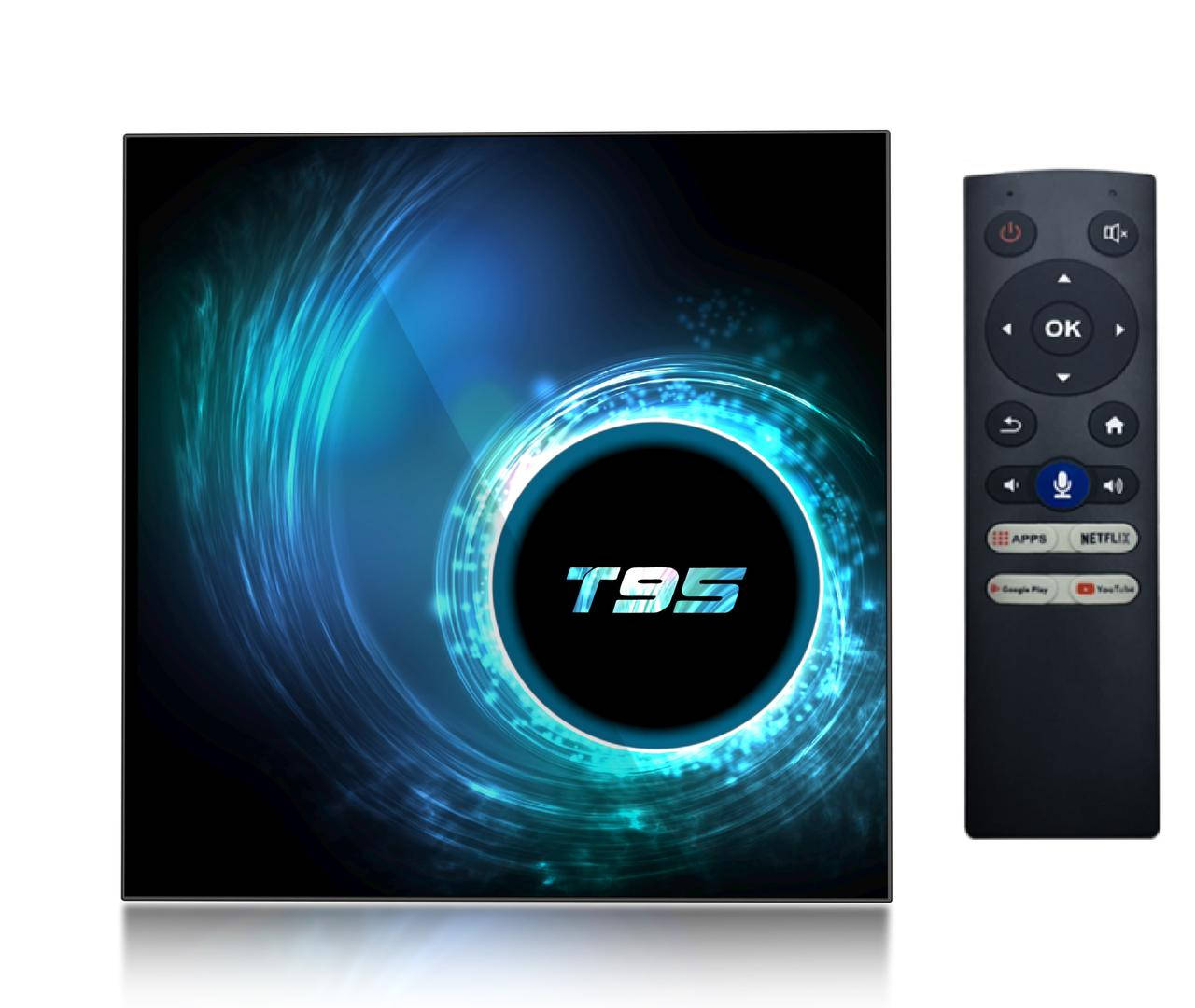 

T95 H616 5G TV BOX с голосовым bluetooth пультом