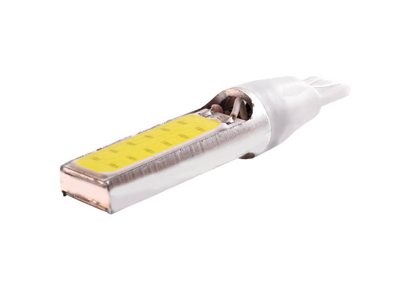 

Светодиодная автолампа T10 W5W 12В 10Вт COB-2led белый